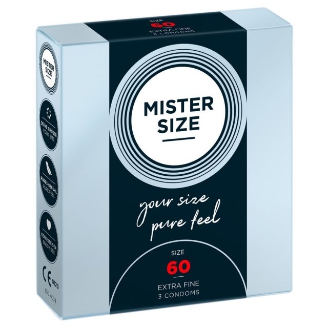 Mister Size 60  -  Kondomer-3 stk.