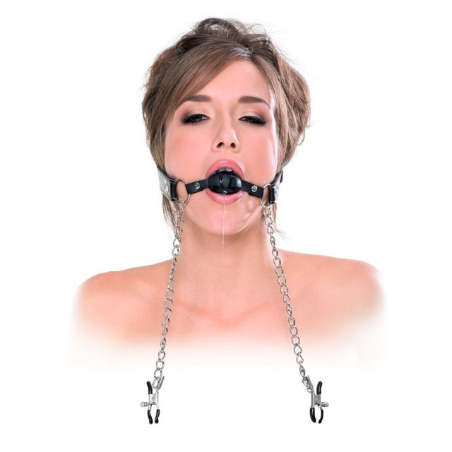 Pipedream Deluxe Gag & Brystvorteklemmer