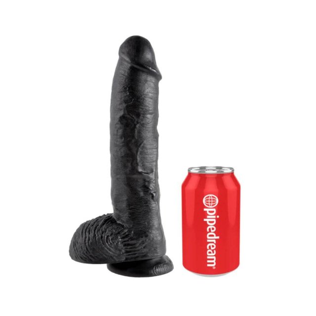 King Cock  -  25 cm Cock with Balls Realistisk Dildo -sort